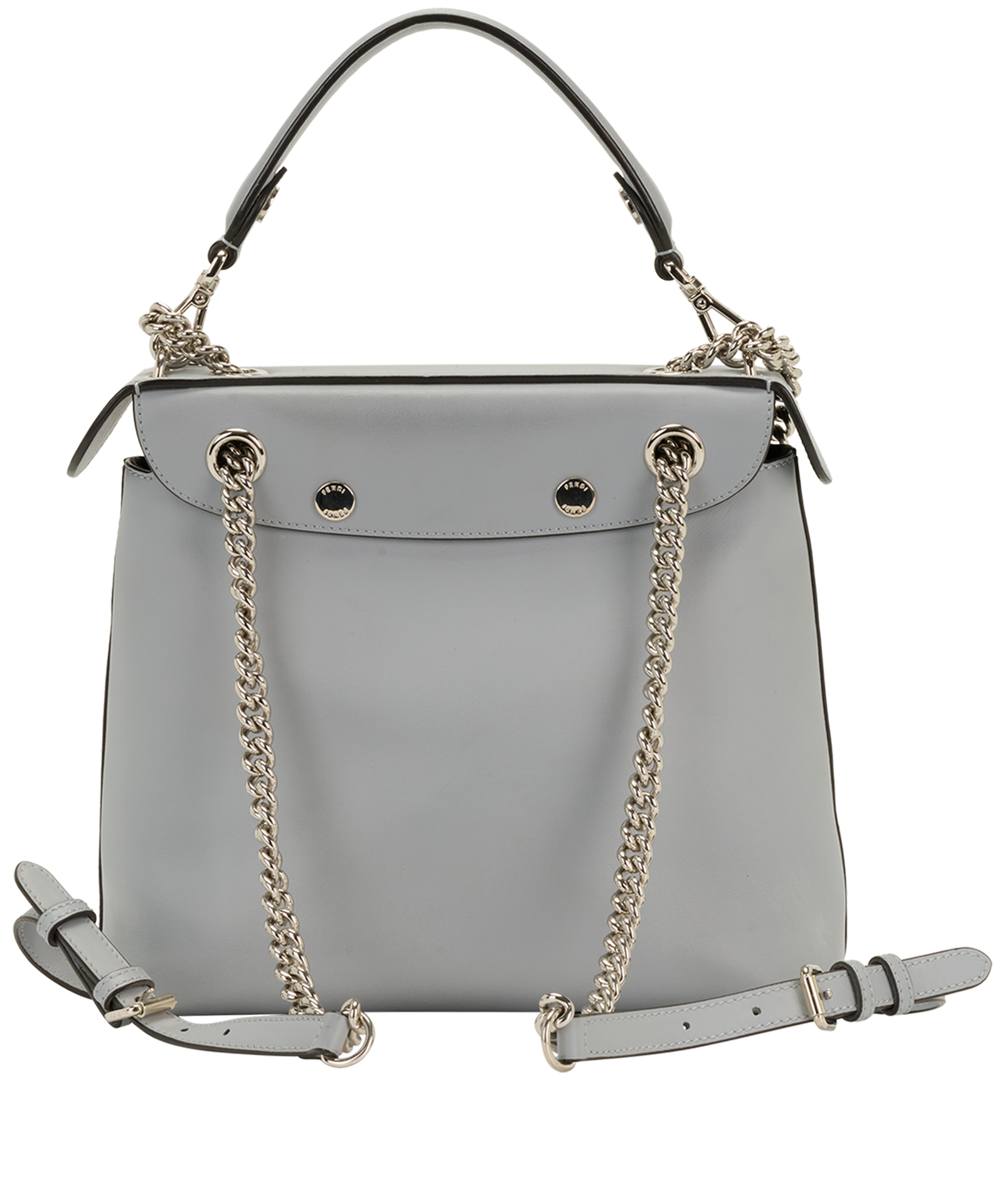 Back To School Backpack, &pound;450, Handbags, Blue, Leather, Back view